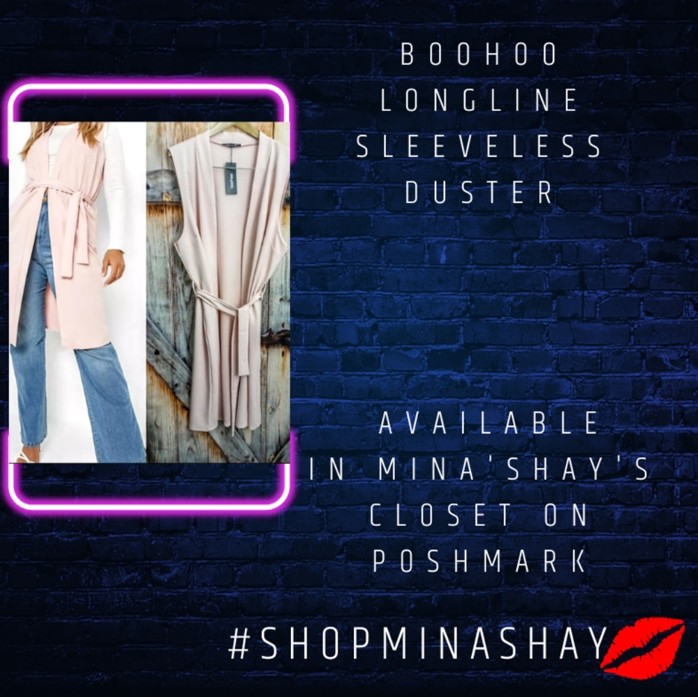 BOOHOO longline sleeveless duster